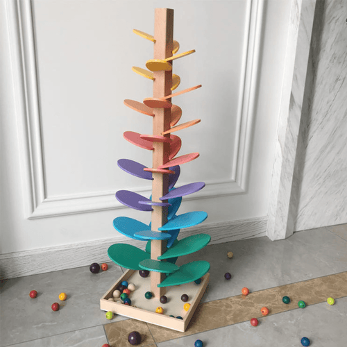 shoraminimalist™ Rainbow Musical Marble Run Tree Tower