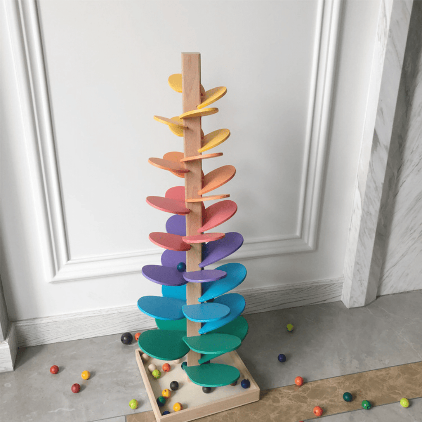shoraminimalist™ Rainbow Musical Marble Run Tree Tower