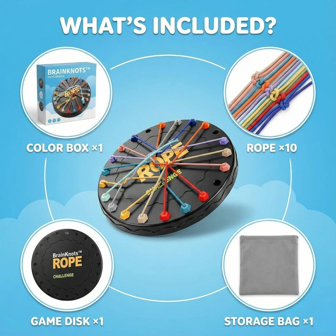 Brain Teasing Rope Puzzle Game