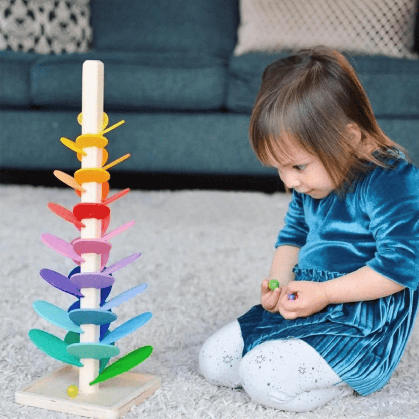 shoraminimalist™ Rainbow Musical Marble Run Tree Tower