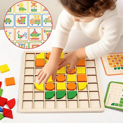 shoraminimalist 120pcs Wooden Brain Booster Blocks - Unlimited Combinations, Unlimited Fun