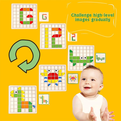 shoraminimalist 120pcs Wooden Brain Booster Blocks - Unlimited Combinations, Unlimited Fun