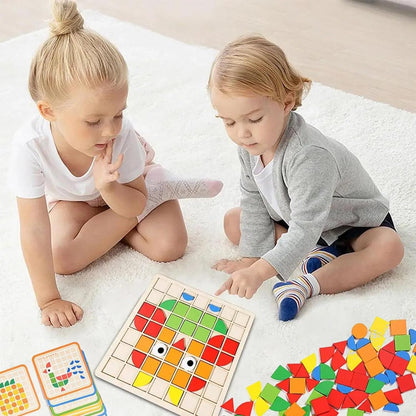 shoraminimalist 120pcs Wooden Brain Booster Blocks - Unlimited Combinations, Unlimited Fun
