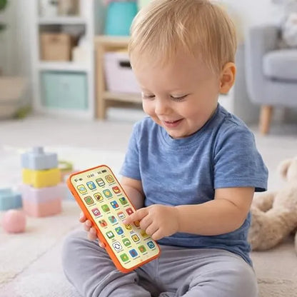 Kids Talking Phone Toy – Red Premium Plastic Musical Learning Phone for Boys & Girls