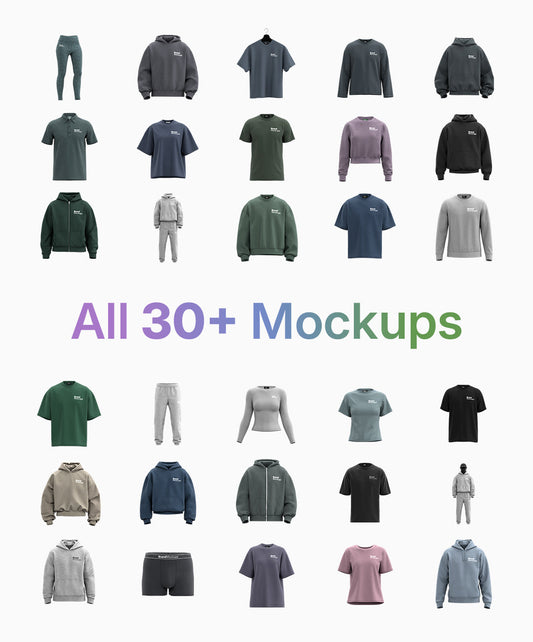 Entire Store - All 30+ Mockups