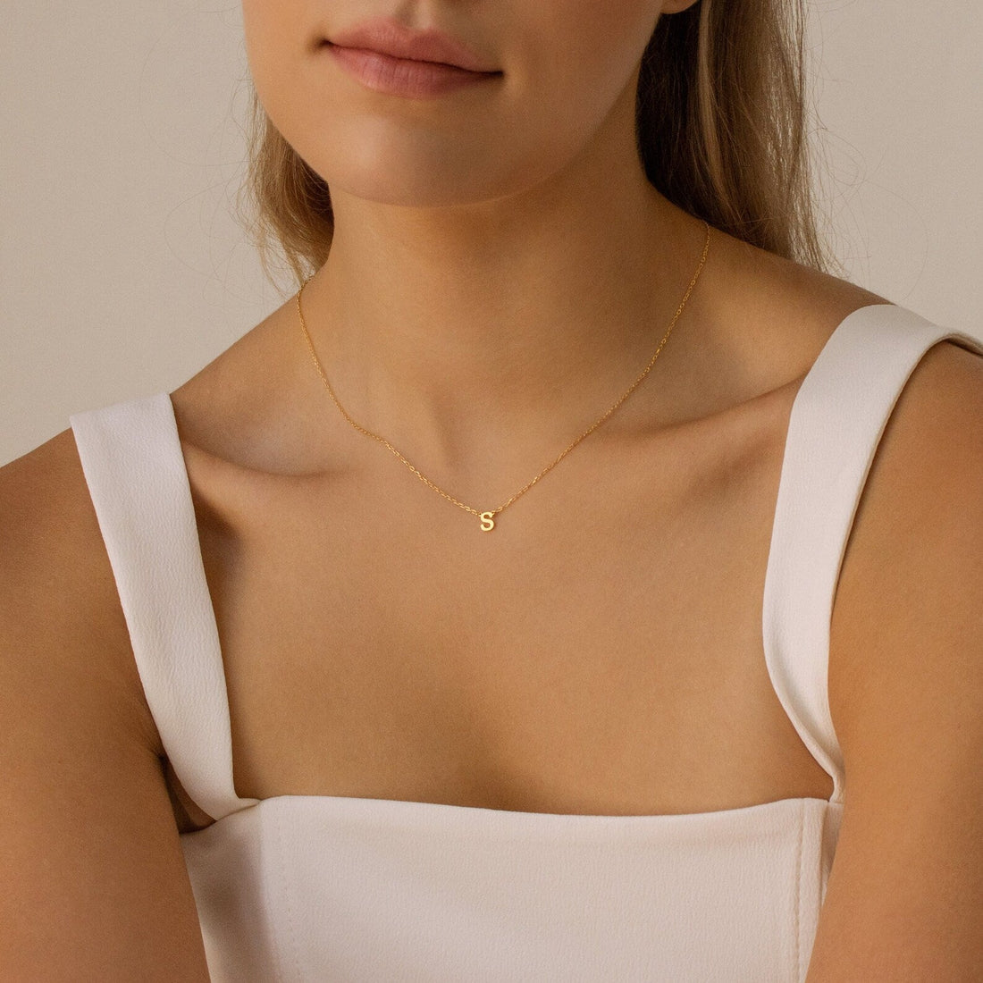 Alice Dainty Initial Necklace