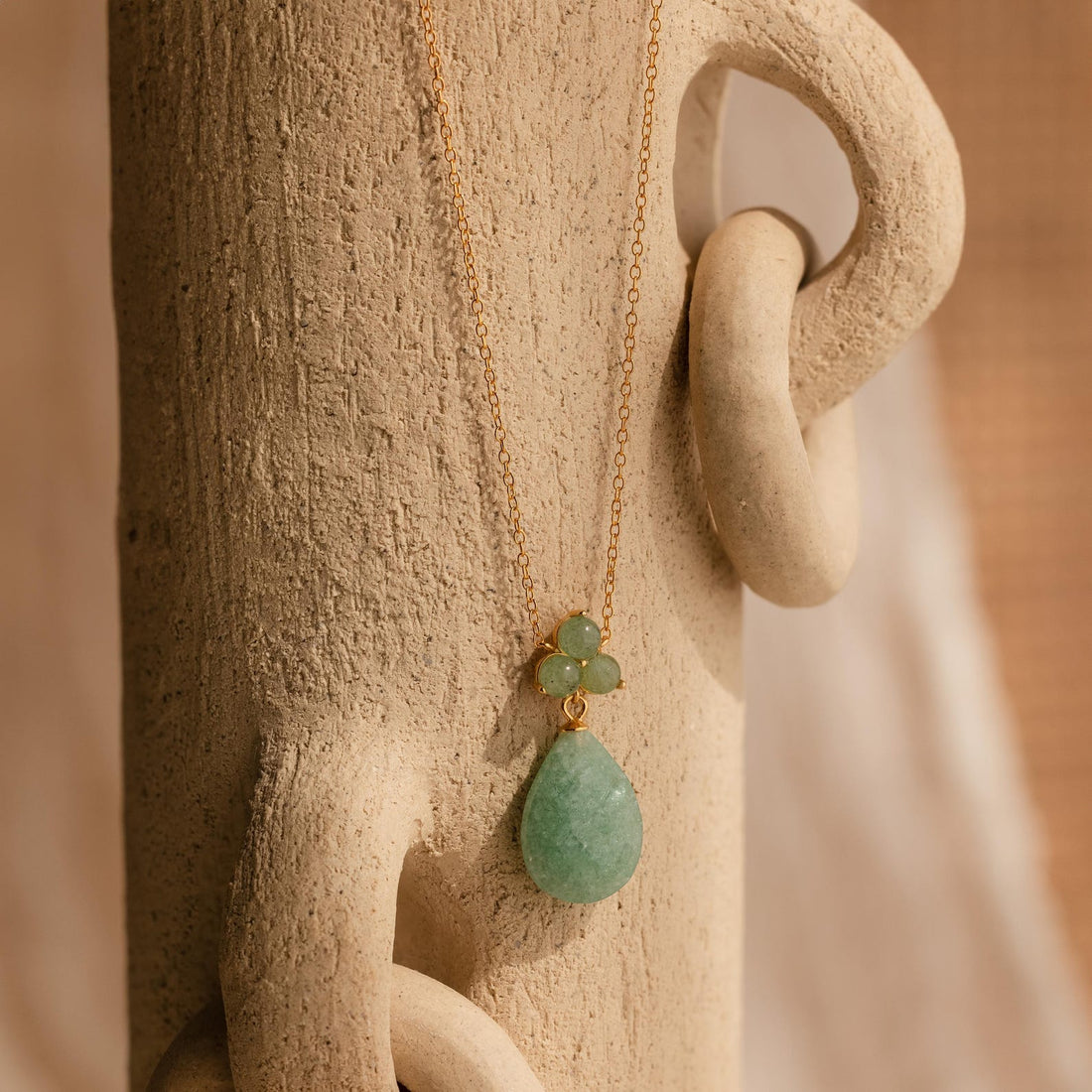 Jade Teardrop Necklace