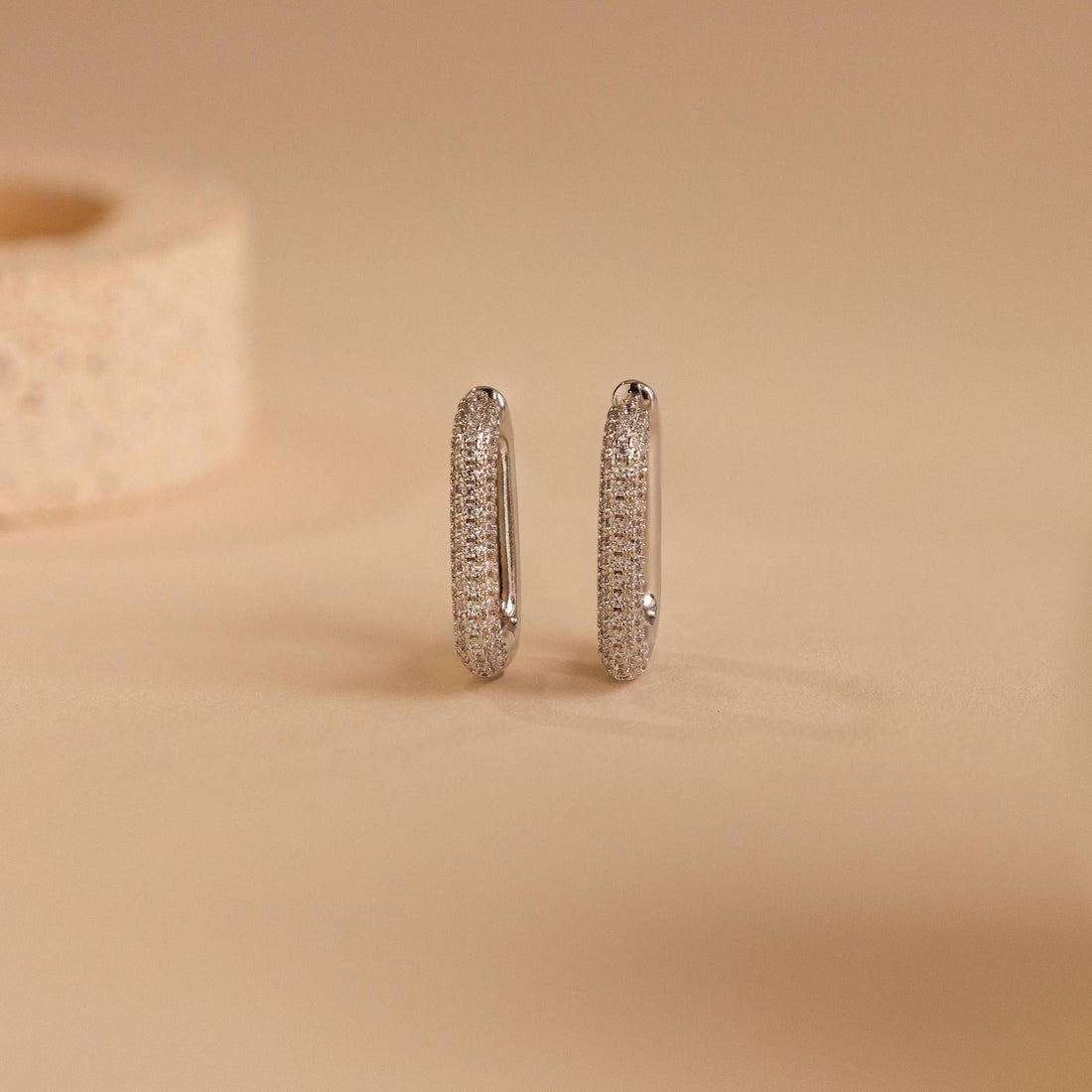 Chunky Pave Link Earrings