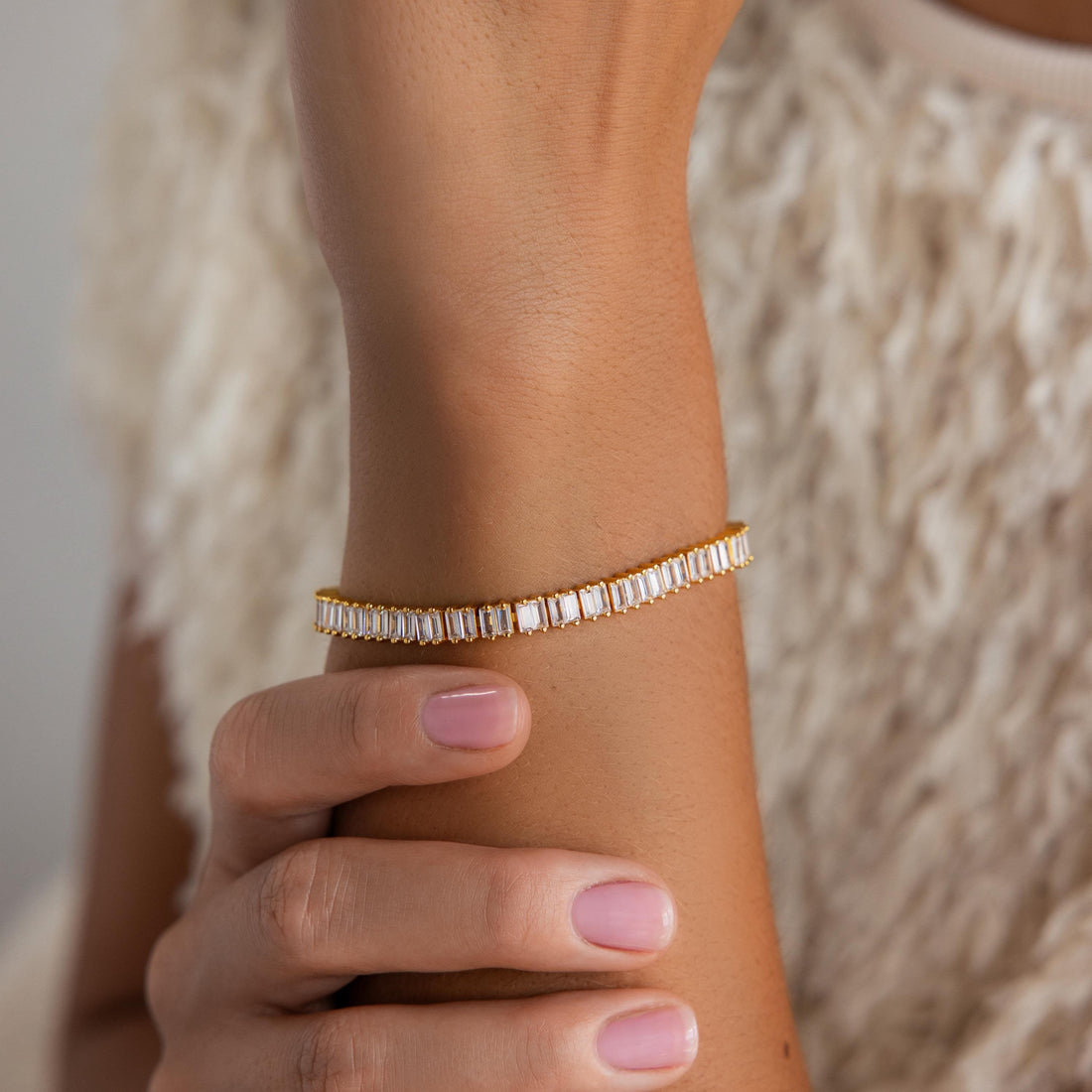 Vertical Baguette Tennis Bracelet