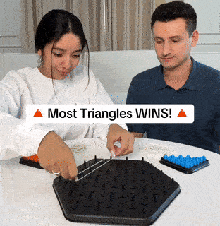 Triangle shape rubber game!! 2-4 player game (NEWLY LAUNCHED) - Boost Cognitive Skills & Fun for Kids and adults